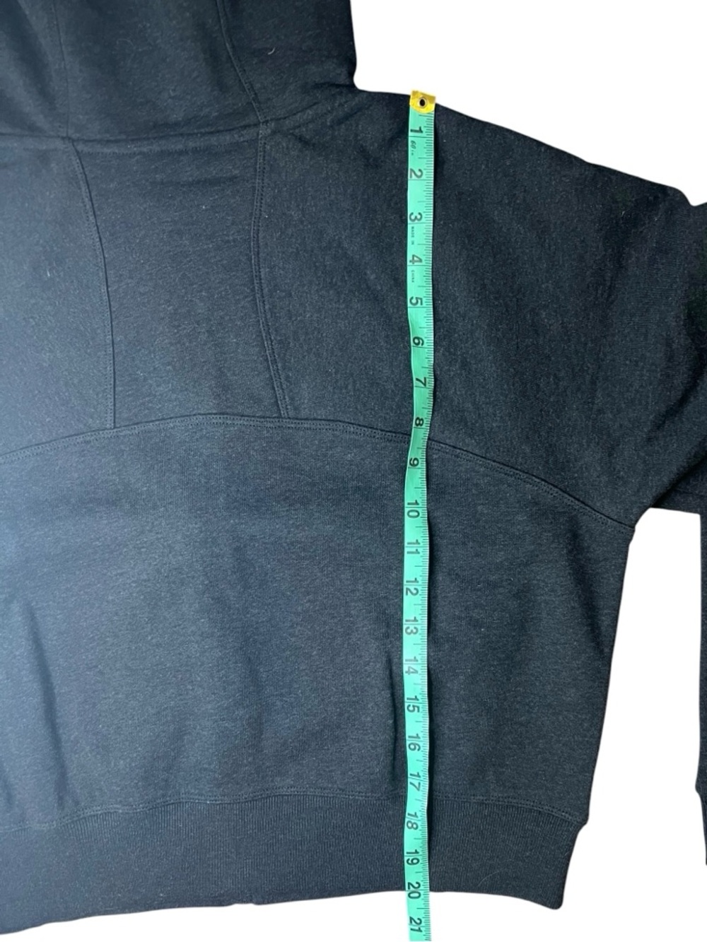Kit and Ace Zip Up Hoodie Charcoal Grey Cotton Size M Cropped - Picture 9 of 13
